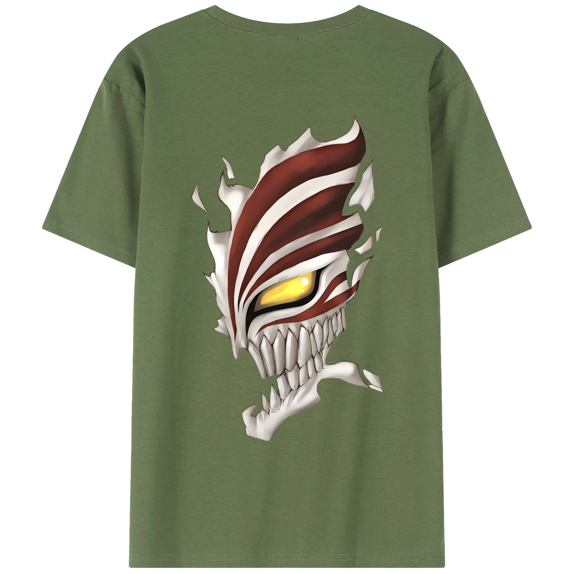 （画像用） ブリーチ 黒崎一護（くろさき いちご）BLEACH Kurosaki Ichigo 綿100％ メンズ半袖Tシャツ（バックプリント） 通気性